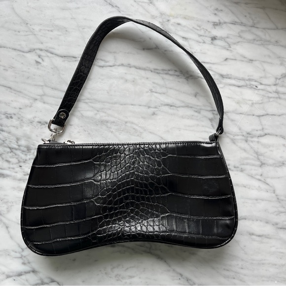Handbags - JW PEI black croc shoulder bag